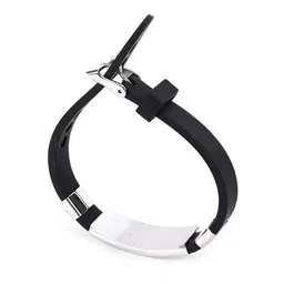 M Men Style Men Handcrafted Silver-Plated Wraparound Bracelet image 3