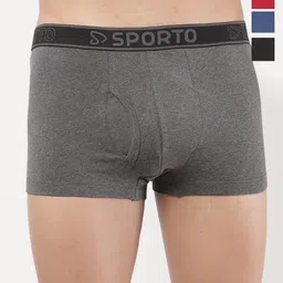 Sporto by Macho Pack Of 4 Combed Cotton Trunks-picture-34