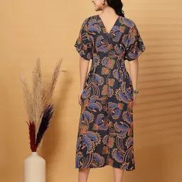 plusS Floral Print Fit & Flare Midi Dress image 5