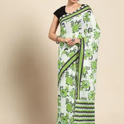 BUTA BUTI Floral Pure Cotton Saree-picture-42