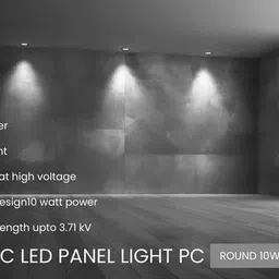 panasonic LED Panel light 10W, Integral Driver (RD) 4000k-PPAM22104/NW, Pack of 2, Ceiling Light Ceiling Lamp image 3
