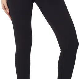 Solid Women Black Tights-image-2