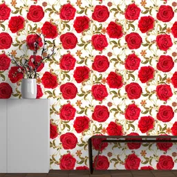 bdm Decorative Red Wallpaper image 3
