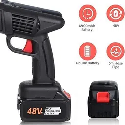 drezii 48V Double Battery Cordless High Pressure Washer with Adjustable 3 in 1 Nozzle Pressure Washer image 3