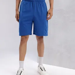 hrx by hrithik roshan Solid Men Blue Regular Shorts image 2