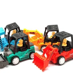 croco 4-Pcs Construction Engineering Trucks Set Pull Back Vehicles Trucks-picture-21