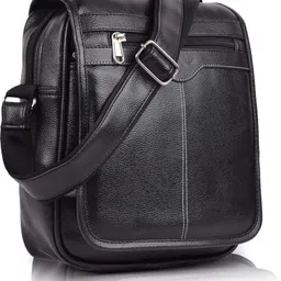 american hunter Black Men Sling Bag Vegan Leather sling bag for men-picture-27