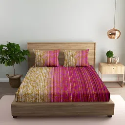 soft-on Polycotton Queen Flat 180 TC Printed Bedsheet-picture-27