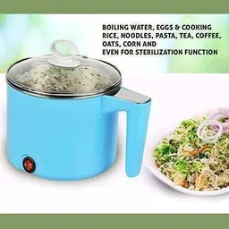 modexaglobal Multifunction Electric Cooker Pot Noodle Egg Boiler Vegetable and Rice Steamer Travel Cooker, Egg Boiler, Food Steamer, Rice Cooker image 3