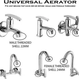 senkiddpro PVC Water Saving High-Pressure Replacement Water Aerator jali (10pcs) Faucet Nozzle image 3