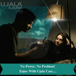 ujala care 9W AC-DC Inverter Led (Pack of 10)| Super Fast Charging in 3 hrs| Battery Backup 4 hrs Bulb Emergency Light image 5
