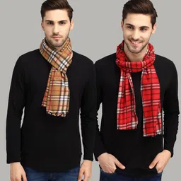 Fit N Fame Checkered Men Muffler-picture-22