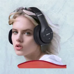 Foldable Headphones with Mic & SD Card Support, Long Battery Life_XS Bluetooth & Wired Headset-image-23