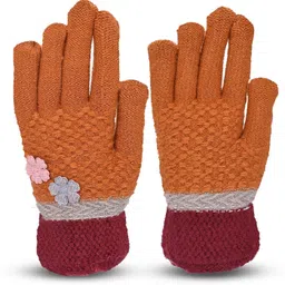 hoc Embroidered, Self Design, Solid Winter Women Gloves-picture-22