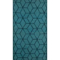 jaipur rugs Blue Geometrical Wool 5 ft X 8 ft Rectangle Flat Weaves image 3