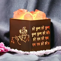 Metal Basket Himalayan Rock Salt Lamp for Positive Energy, Vastu, Healing, Harmony, Purification, Best Wellness Table Lamp-image-72