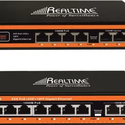 Realtime (POE 4 Port Full Giga with SFP + POE 8 Port Full Giga with SFP Combo) 8 Ports 1000 Mbps Smart Network Switch image 1