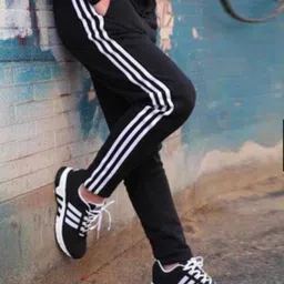 mastery Men Striped Black Track Pants image 3