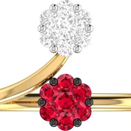 PC Jeweller The Zsofia 22kt Ruby Yellow Gold ring image 4