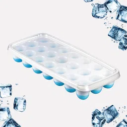 kitchen expert Silicon ice Tray, ice cube tray Blue Silicone Ice Cube Tray image 1