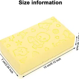 first beauty Super Soft Bath Sponge for Gentle Cleaning & Dead Skin Removal (Pack of 2) image 2