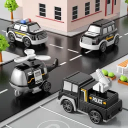 zuuluzrs Police Truck Toys Police Rescue Vehicle Car Toy Set For Kids' Fun image 5