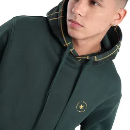 wrogn Men Full Sleeve Printed Hooded Sweatshirt image 1