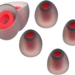 QWEEZER 6 Pcs (3 Pair) Double Color Silicon Earbuds, Eartips (Size-M) In The Ear Silicone replacement In The Ear Headphone Cushion-image-47