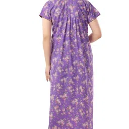 soulemo Women Cotton Floor Length Nighty 1648 image 4