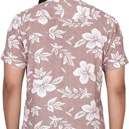 metronaut Men Regular Fit Printed Spread Collar Casual Shirt image 2