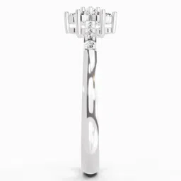 Sparkles Lab Grown Diamond 14kt White Gold ring image 4