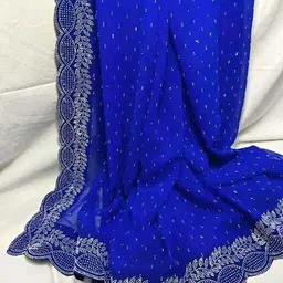 swara fashion Embellished Bollywood Georgette Saree-picture-10