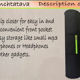 panchtatava Yoga Mat Cover With Adjustable Shoulder Strap-Stylish Parachute image 5