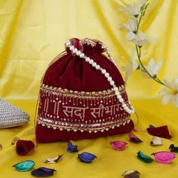 wrodss Women Red Potli-picture-14