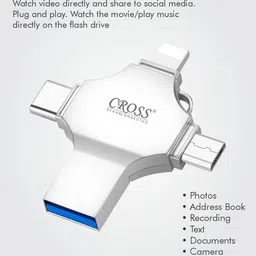 CROSS Ignite X 32 GB OTG Drive Compatible with Mobile, Desktop Computer, Laptop, Gaming Console, Netbook, Tablet, Television, Audio Player USB 3.0, Lightning Metal Case image 4