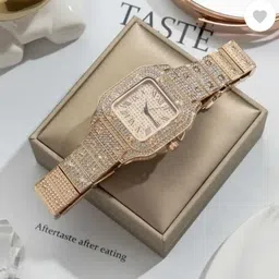 house of common Stunning Rhinestone-Covered Watch for Her Analog Watch - For Men & Women A141 hh image 4