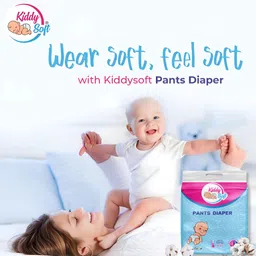 kiddysoft Baby Diaper Pants | Super Absorbent- Crisscross Top Layer | 9-14 KG | Pack of 1 - L image 2