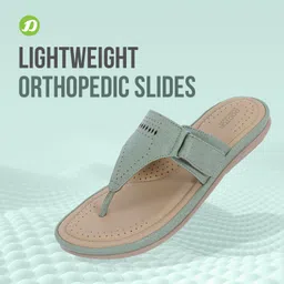 doctor extra soft Women Flat Memory Foam Slippers/FlipFlops Comfortable Sandals Adjustable Strap Flats Sandal image 4