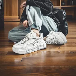 6one9 Stylish Casual shoes for men | Premium shoes | White Sneaker Shoes Casuals For Men image 3