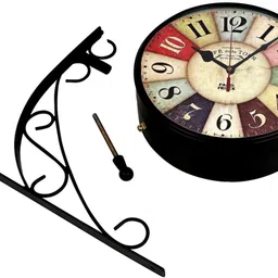 saree house Analog 25 cm X 25 cm Wall Clock image 4