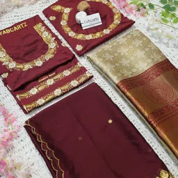 fabcartz Self Design Semi Stitched Lehenga Choli image 4