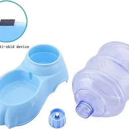 hemovia Pet Water Dispenser Station - Replenish Pet Waterer for Dog Cat Animal Automatic Round Plastic Pet Bottle image 3