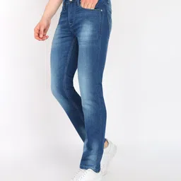 killer Men Slim Mid Rise Dark Blue Jeans image 3