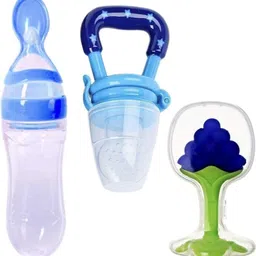 jaydison Combo of Food Feeder & Baby Fruit Nibbler & Silicone Teether for 3 -24 M Baby- silicone-picture-19