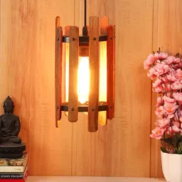 Brown Wooden Single Hanging Light-image-50