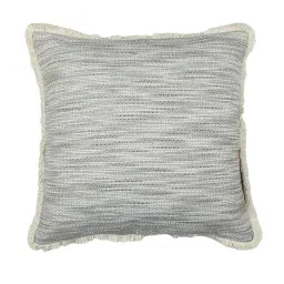 homprin Grey Cotton Abstract 18x18 inches Cushion Cover image 2