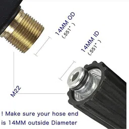 chahar power tools 8m High Pressure Washer Black Hose Pipe for pressure washer working Hose Pipe image 3