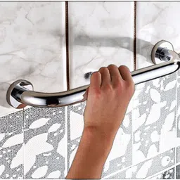 Heavy Duty Grab Bar Handle for Toilet, Senior Citizens Support - "9 inches " Shower Grab Bar-image-50