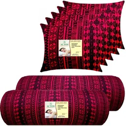 actos 5 Cushion And 2 Microfibre Geometric Bolster Pack of 7-picture-28