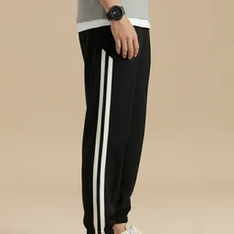 dockstreet Men Striped White Track Pants-picture-21